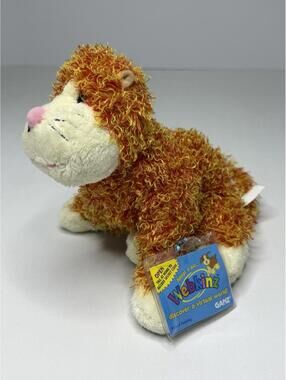 HTF Rare Retired 2005 Webkinz By Ganz Cheeky Cat Orange Plush USED CODE TAG P46C